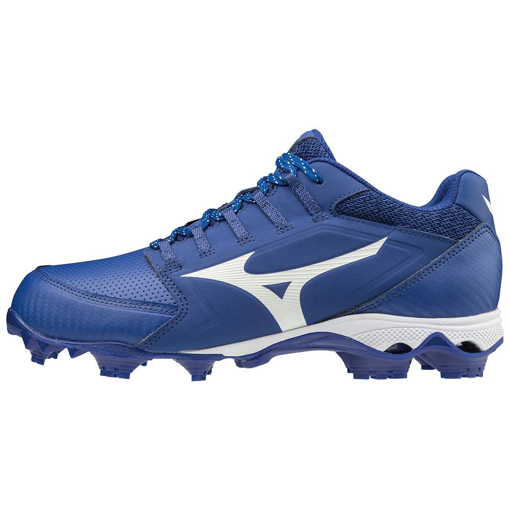 Womens Mizuno 9-Spike Advanced Finch Elite 4 TPU Molded Softball Cleats Royal/White Philippines (UBG